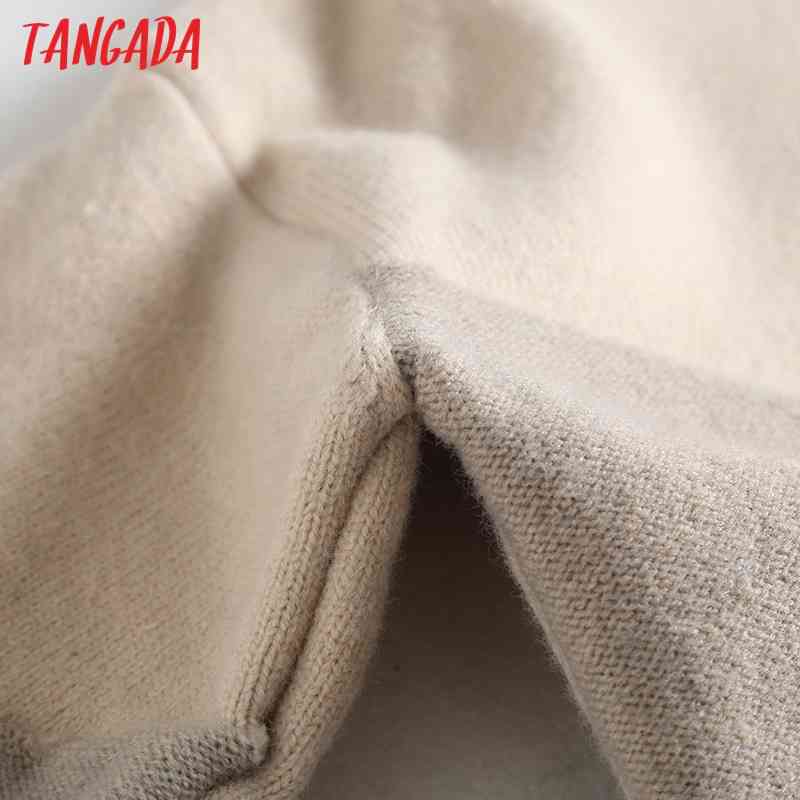 Women Office Lady Turtleneck Knitted Sweater Jumper Female Elegant Oversize Pullovers Chic Tops BC14 210416