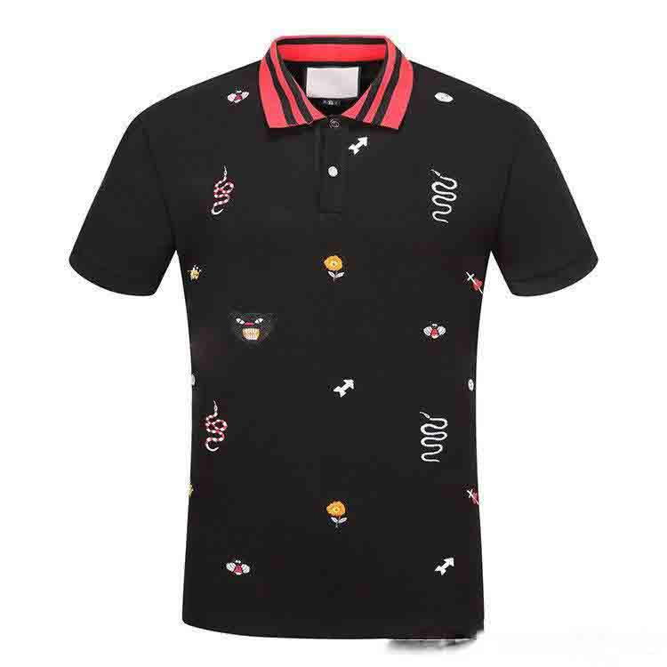 brands Solid Cotton polo with embroideries bee Kingsnake UFO men polo shirt collar polos mens t shirts clothing shorts Poloshirt
brands Solid Cotton polo with embroideries bee Kingsnake UFO men polo shirt collar polos mens t shirts clothing shorts Poloshirt