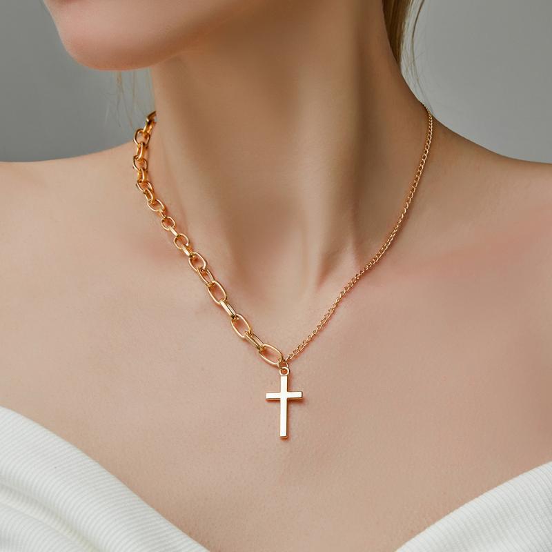 Pendant Necklaces Necklace Asymmetric Cross Wholesale European And American Temperament Simple Clavicle Chain Female
Pendant Necklaces Necklace Asymmetric Cross Wholesale European And American Temperament Simple Clavicle Chain Female