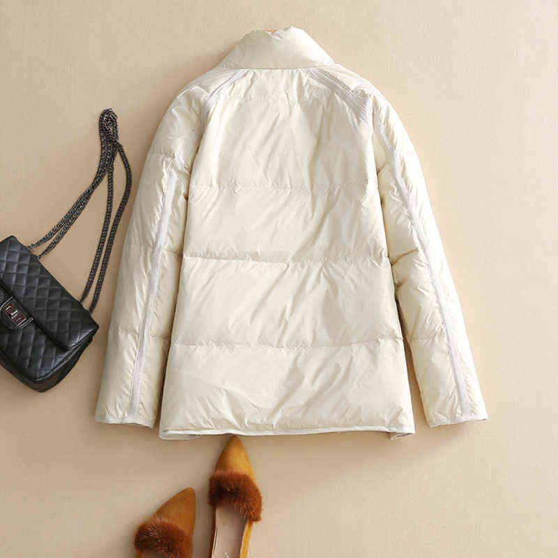 SEDUTMO Spring Oversize Duck Down Coat Women Vintage Short Jackets Autumn Fashion Slim Casual Parkas ED1618 211221