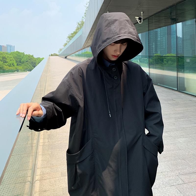 Men's Trench Coats 2021 Autumn And Winter Clothing Plus Velvet Korean Version Of The Loose Hooded Long Casual Windbreaker, Black
Men's Trench Coats 2021 Autumn And Winter Clothing Plus Velvet Korean Version Of The Loose Hooded Long Casual Windbreaker, Black