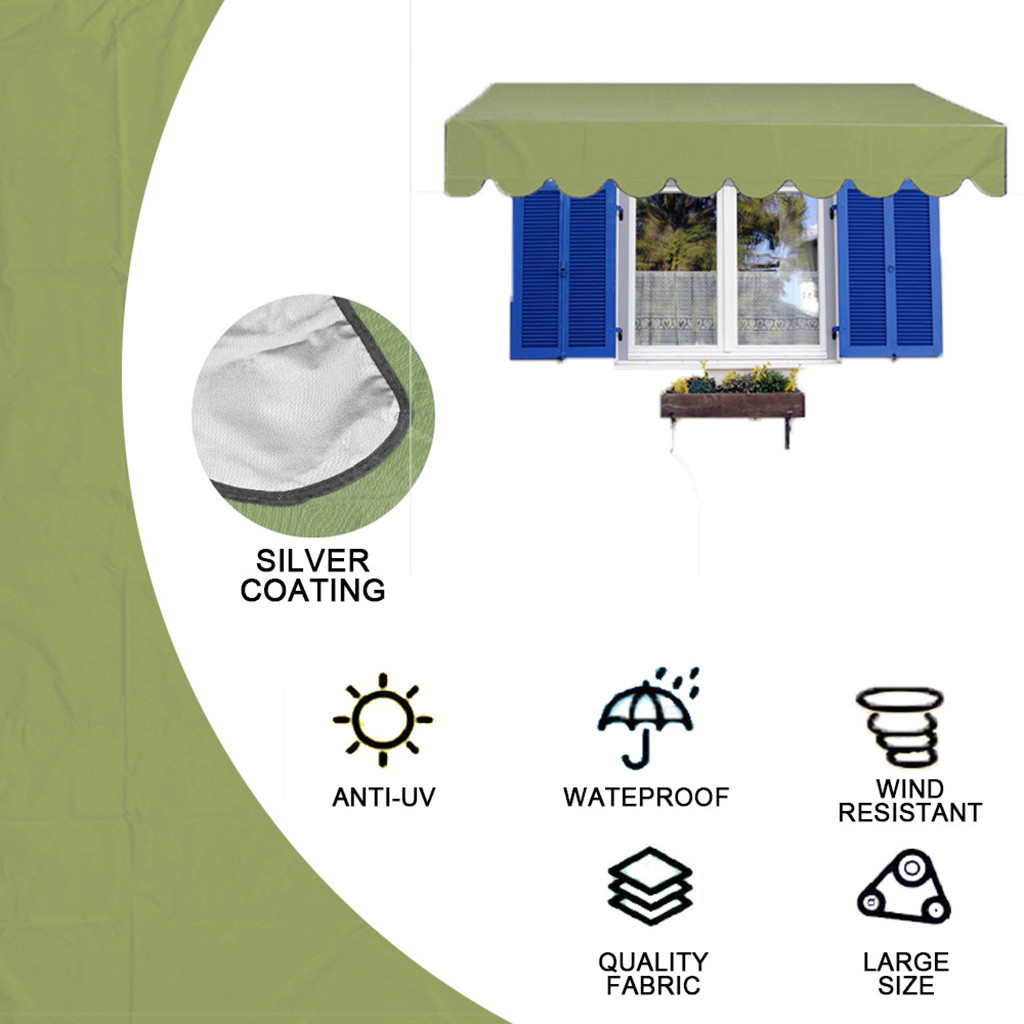 Industrial proof-resistant shade of rain curtain open air shade cloth size 200x15 0cm/300x150cm sunscreen coating
