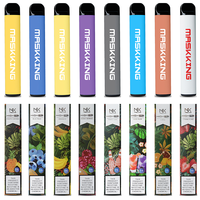 Men Women Disposable Vape Maskking High Pro Disposables E Cigarettes Puffs 600mAh 3.5ml Cartridges Vapor Vapes pen mix flavors
Men Women Disposable Vape Maskking High Pro Disposables E Cigarettes Puffs 600mAh 3.5ml Cartridges Vapor Vapes pen mix flavors