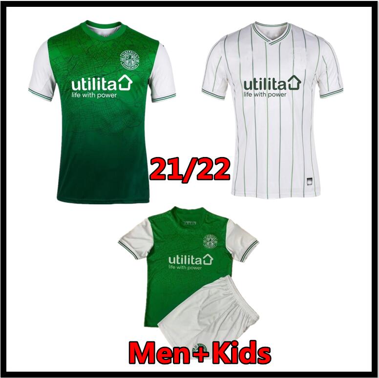 Hibernian 21 22 Home Away White Soccer Jerseys 2021 2022 Josh Doig Kevin Nisbet…