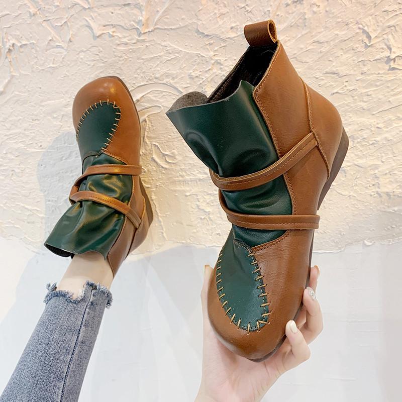 Boots Women Short Autumn Winter Fashion Big Cotton Naked Slip-on Easy To Wear 2021 Pu Casual Ladies Shoes, Brown
Boots Women Short Autumn Winter Fashion Big Cotton Naked Slip-on Easy To Wear 2021 Pu Casual Ladies Shoes, Brown