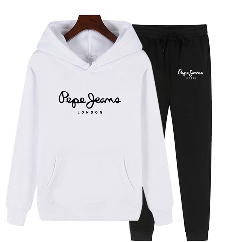 Letter autumn and winter 2-piece women's hoodie printed pullover sweatpants pocket sportswear suit, Gray
Letter autumn and winter 2-piece women's hoodie printed pullover sweatpants pocket sportswear suit, Gray