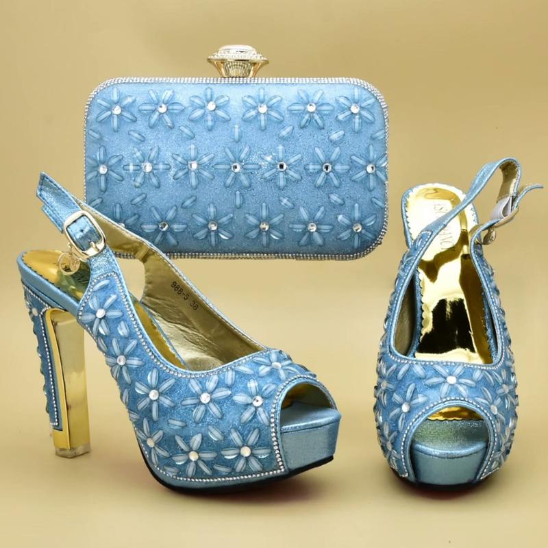 Sky Blue Matching Italian Shoe And Bag Set Shoes With Nigerian Women Summer Sandals Dress
Sky Blue Matching Italian Shoe And Bag Set Shoes With Nigerian Women Summer Sandals Dress