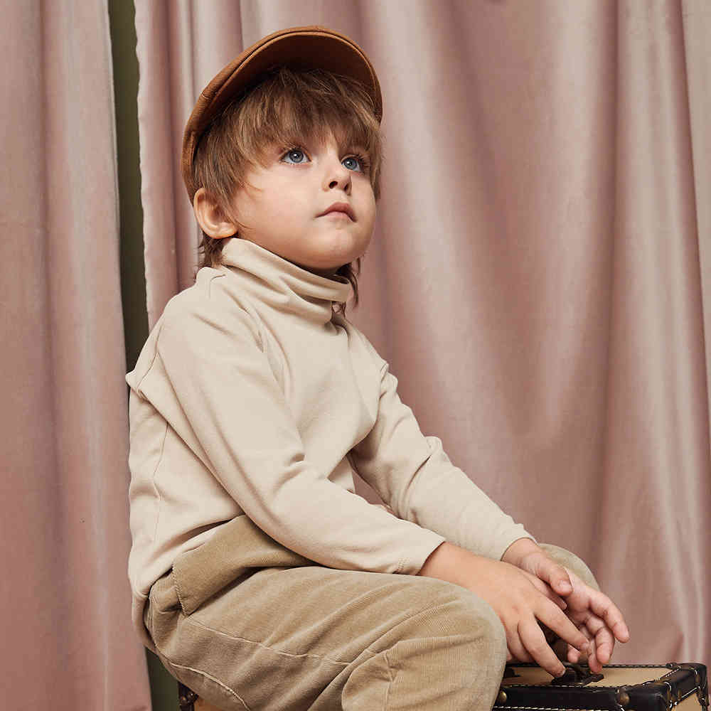 T-shirts Kids Turtleneck Long Sleeve T Shirt Top T-shirt Unisex Children Girls Boy Winter Thermal Tees For 2- 7AGU, Beige 
T-shirts Kids Turtleneck Long Sleeve T Shirt Top T-shirt Unisex Children Girls Boy Winter Thermal Tees For 2- 7AGU, Beige