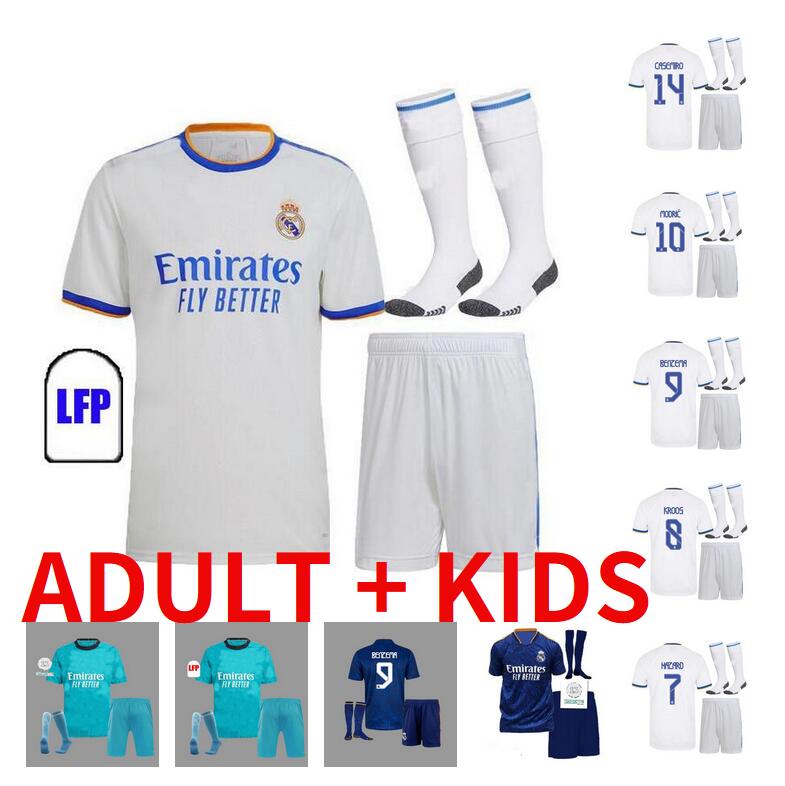 ADULT KIDS 2021 2022 Real Madrid Soccer Jersey 20 21 22 SERGIO RAMOS HAZARD BENZEMA MODRIC camiseta de futbol Football shirt set+socks, Black;yellow
ADULT KIDS 2021 2022 Real Madrid Soccer Jersey 20 21 22 SERGIO RAMOS HAZARD BENZEMA MODRIC camiseta de futbol Football shirt set+socks, Black;yellow