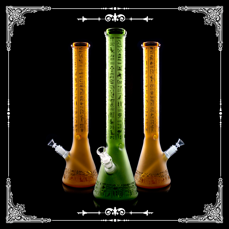 18 Inch Glass Bong Water Pipes with 14mm Bowl Downstem Egyptian hieroglyphs Glass Beaker Percolator Bong Recycler Dab Rigs Beaker Bongs Hookahs Water Pipes
18 Inch Glass Bong Water Pipes with 14mm Bowl Downstem Egyptian hieroglyphs Glass Beaker Percolator Bong Recycler Dab Rigs Beaker Bongs Hookahs Water Pipes