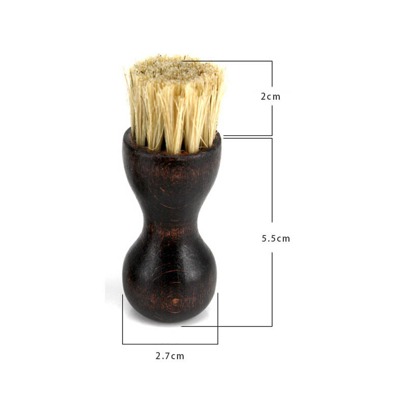 Portable Bristle Brushes Boot shoe Brush Wood Handle Boot Shoes Mini Home Cleaning Tool