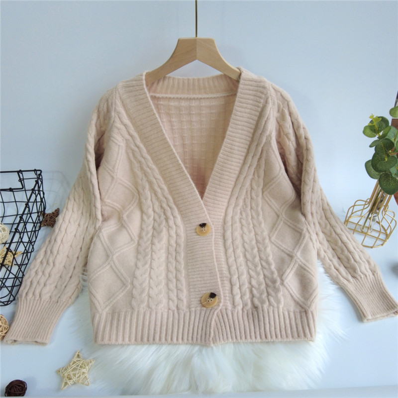 Women's Sweaters Coat of knitted wool ladies Loose nightgown Autumn and winter long sleeve with top firm women's neckline v colour FSYZ, 1# shoe box
Women's Sweaters Coat of knitted wool ladies Loose nightgown Autumn and winter long sleeve with top firm women's neckline v colour FSYZ, 1# shoe box