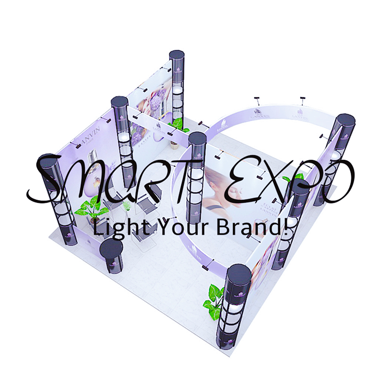 Large 20ft*20ft Convention Show Modular Stand Fabric Advertising Display Booth with Custom Full Colors Printing