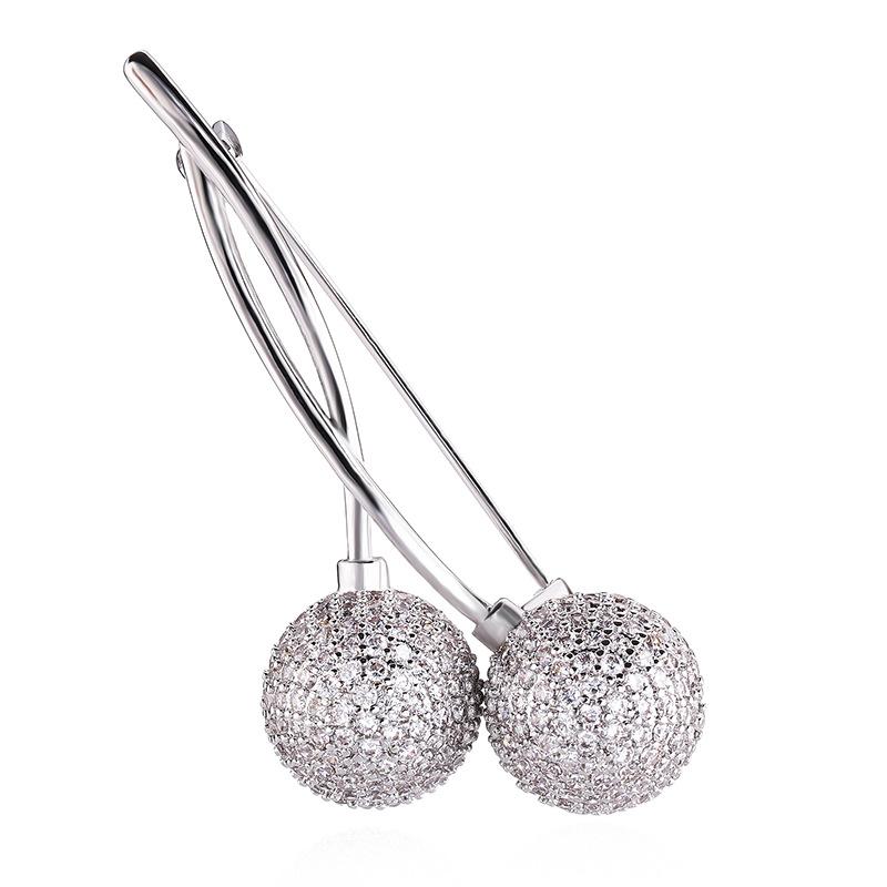 Pins, Brooches Micro-inlaid Zircon Brooch Women's Korean Ball Exquisite Personality Copper-inlaid Factory Outlet, Gray
Pins, Brooches Micro-inlaid Zircon Brooch Women's Korean Ball Exquisite Personality Copper-inlaid Factory Outlet, Gray