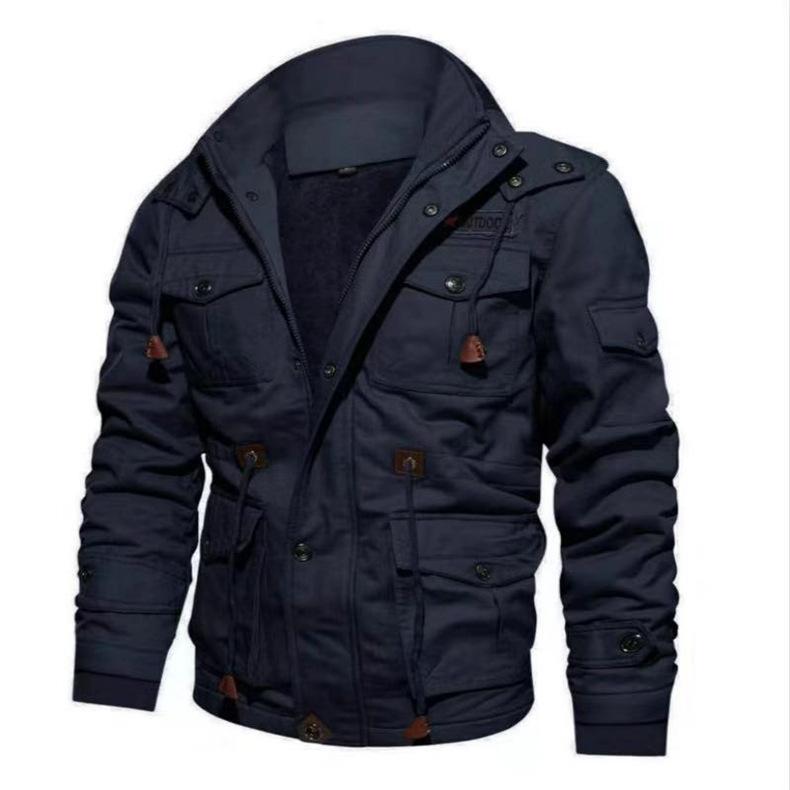 Men's Jackets Cross Border Autumn And Winter Coat Hooded Plush Embroidered Large Cotton Washed Jacket Wholesale, Black
Men's Jackets Cross Border Autumn And Winter Coat Hooded Plush Embroidered Large Cotton Washed Jacket Wholesale, Black