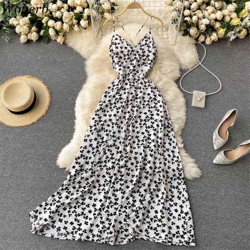 Summer Sleeveless Dresses Women Sexy V Neck Spaghetti Strap Floral Dress Fashion Ladies Elegant Long Robe Vestidos 210519, White
Summer Sleeveless Dresses Women Sexy V Neck Spaghetti Strap Floral Dress Fashion Ladies Elegant Long Robe Vestidos 210519, White