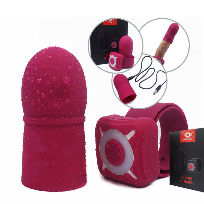 Wireless Remote Control Penis Sleeve Delay ejaculation Dick Enlargement Penis Extension Glans Vibrator Sex Toys for Couples Men Y201118