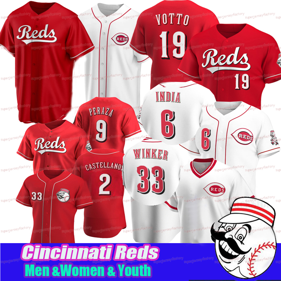 Reds Nick Castellanos Jersey Cincinnati Jonathan India Jesse Winker Shogo Akiyama Johnny Bench Brad Brach Heath Hembree Joey Votto Eugenio Suarez Michael Lorenzen, Flexbase red men s-xxxl
Reds Nick Castellanos Jersey Cincinnati Jonathan India Jesse Winker Shogo Akiyama Johnny Bench Brad Brach Heath Hembree Joey Votto Eugenio Suarez Michael Lorenzen, Flexbase red men s-xxxl