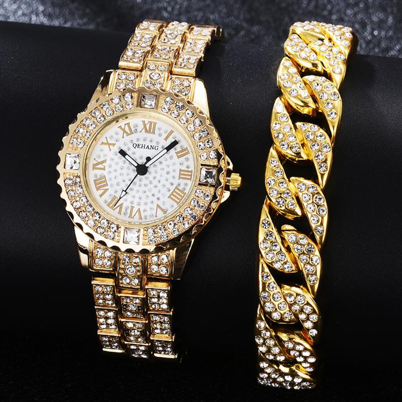 Wristwatches Diamond Women Bracelet Watch Set Rhinestone Elegant Ladies Watches Gold Wrist For Relogio Feminino, 1pc gold
Wristwatches Diamond Women Bracelet Watch Set Rhinestone Elegant Ladies Watches Gold Wrist For Relogio Feminino, 1pc gold