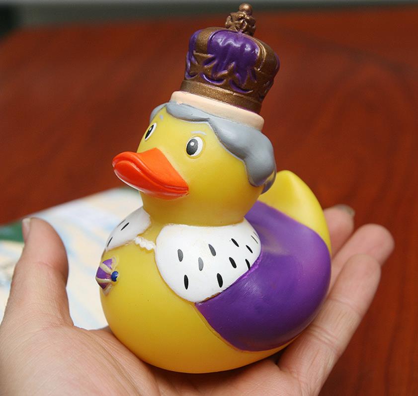 Children Bath Duck Toy Shower Water Floating British Queen Rubber Baby Funny Toys Novelty Gift