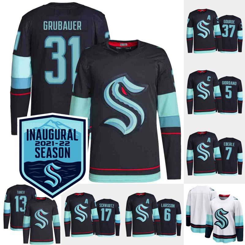 #31 Philipp Grubauer Jersey Seattle Kraken 2021-22 Inaugural Season Patch 5 Mark Giordano 7 Eberle 37 Yanni Gourde 9 Ryan Donato 10 Matthew Beniers 17 Jaden Schwartz, White golden edition mens s-3xl
#31 Philipp Grubauer Jersey Seattle Kraken 2021-22 Inaugural Season Patch 5 Mark Giordano 7 Eberle 37 Yanni Gourde 9 Ryan Donato 10 Matthew Beniers 17 Jaden Schwartz, White golden edition mens s-3xl