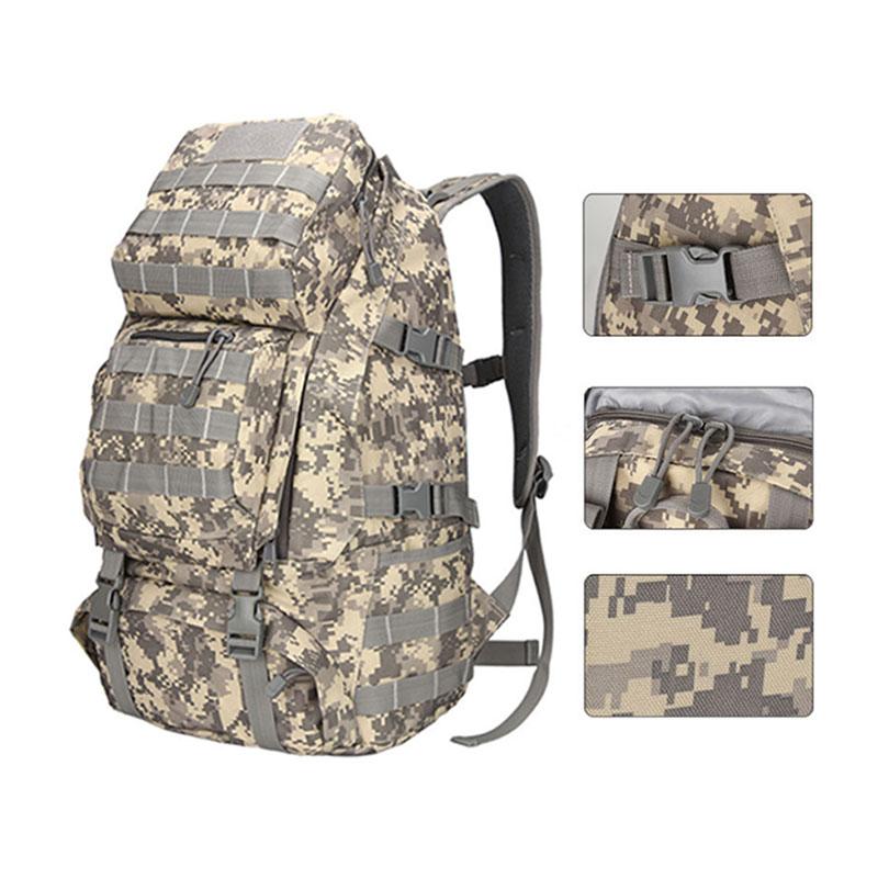 Outerdoor Climbing 40L Tactical Military Backpack Camouflage Large Camping Rucksack Men Waterproof Travel Hiking Outdoor Bags