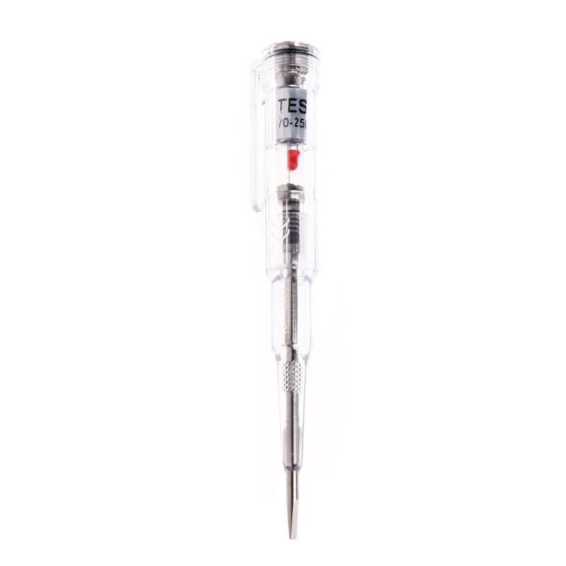 Ootdty 250V Waterproof Voltage Tester Injected Electric Pen Detector Screwdriver Sample with Indicator Light Voltage Tester Pen