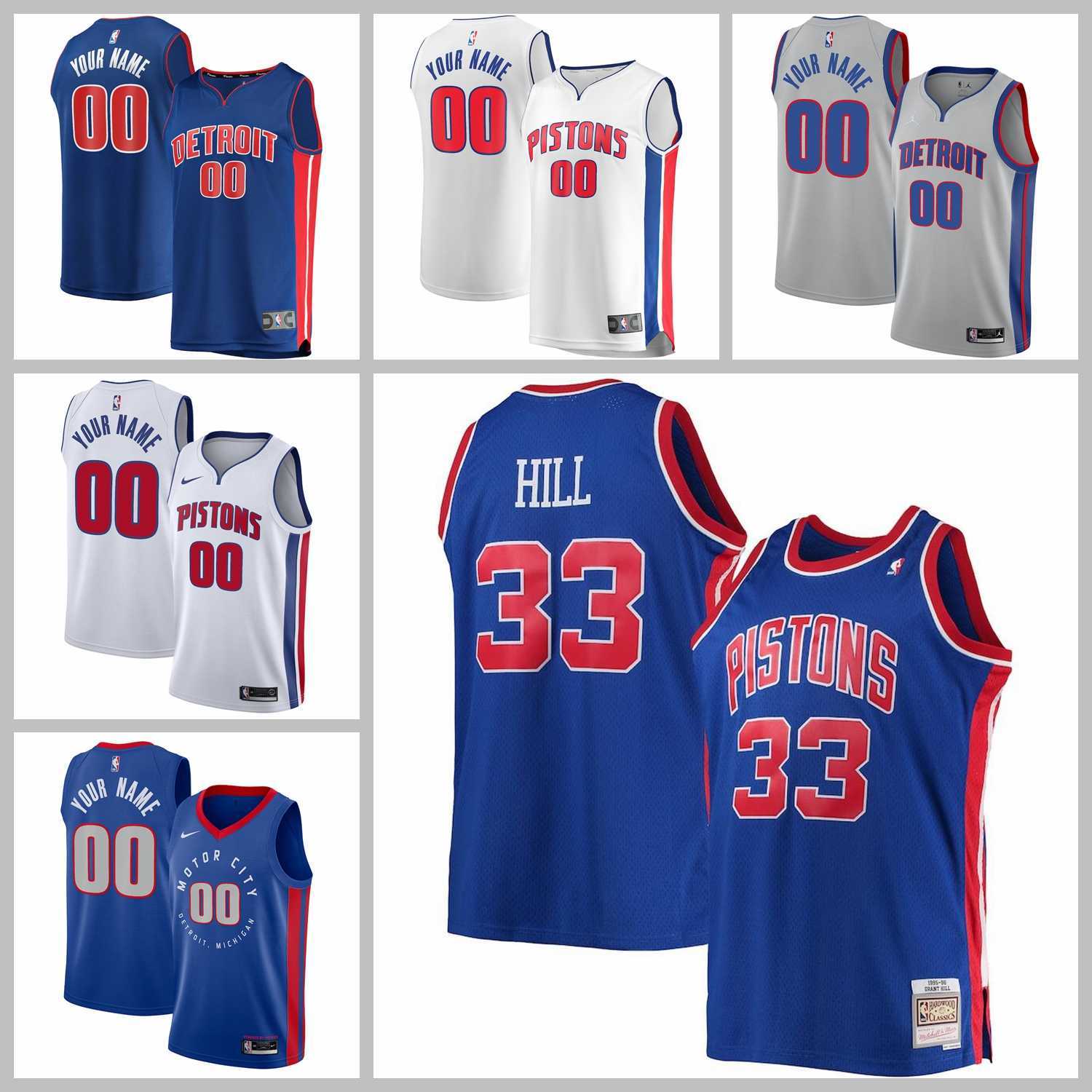 2021 Basketball Team Jerseys Detroit Pistons Jersey Blake Griffin Grant Hill Reggie Jackson Blue White Gray Color Stitched Size S-XXXL Mesh Breathable Quick Dry, As photo
2021 Basketball Team Jerseys Detroit Pistons Jersey Blake Griffin Grant Hill Reggie Jackson Blue White Gray Color Stitched Size S-XXXL Mesh Breathable Quick Dry, As photo