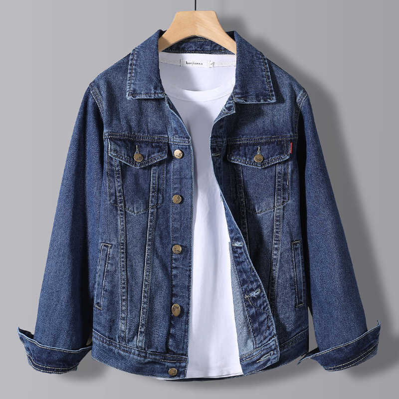 Spring Men's Denim Jacket Male Korean Version of The Trend Handsome Outer Clothes Student Jacket Men 210818