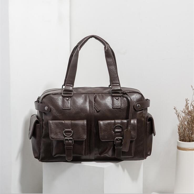 Factory wholesale men bag multifunctional pocket decoration mens travel bags large horizontal leather handbag Joker solid color leathers business briefcase, Brown
Factory wholesale men bag multifunctional pocket decoration mens travel bags large horizontal leather handbag Joker solid color leathers business briefcase, Brown