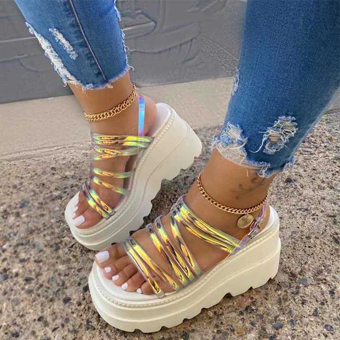 Women Sandals 2020 Fashion Wedge Platform Gladiator for Summer Shoes High Heel Sandal Female Sandalias Mujer Y0721, White
Women Sandals 2020 Fashion Wedge Platform Gladiator for Summer Shoes High Heel Sandal Female Sandalias Mujer Y0721, White