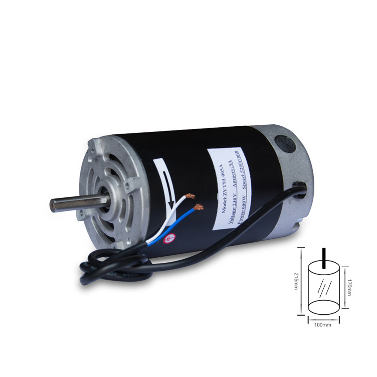 Mini Lathe Motor 600W DC Motor lathe accessories For wm180v wm210v