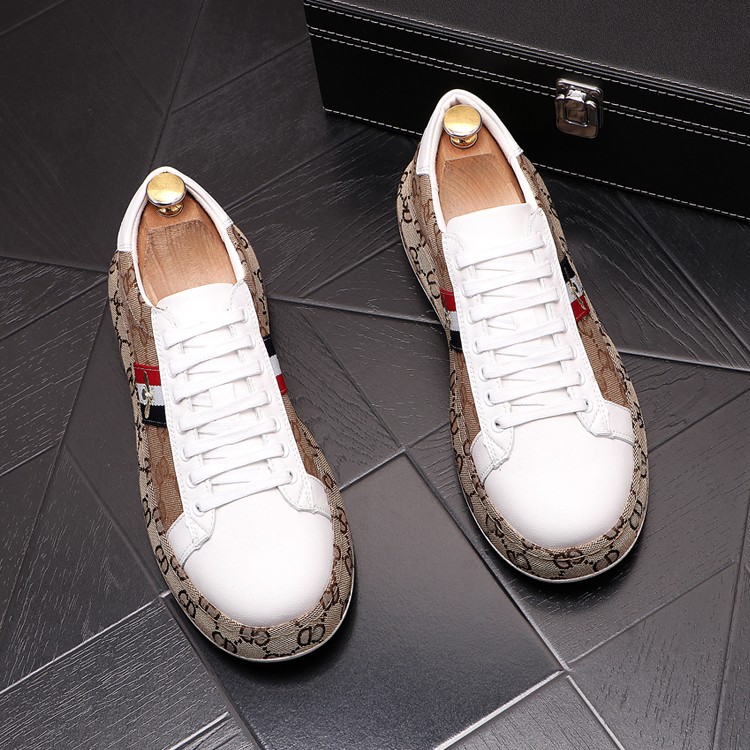 Fashion Design White Bee Embroidery Party Wedding Shoes Board Trainers Classic Glitter Embroider lace-up Men Casual Sneaker B112, White brown
Fashion Design White Bee Embroidery Party Wedding Shoes Board Trainers Classic Glitter Embroider lace-up Men Casual Sneaker B112, White brown