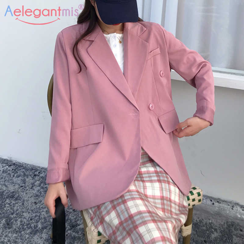 Aelegantmis Korean Office Lady Blazer Coats Women Casual Loose Vintage Suit Jacket Black Single Breasted Outwear 4 Colors 210607, Green
Aelegantmis Korean Office Lady Blazer Coats Women Casual Loose Vintage Suit Jacket Black Single Breasted Outwear 4 Colors 210607, Green