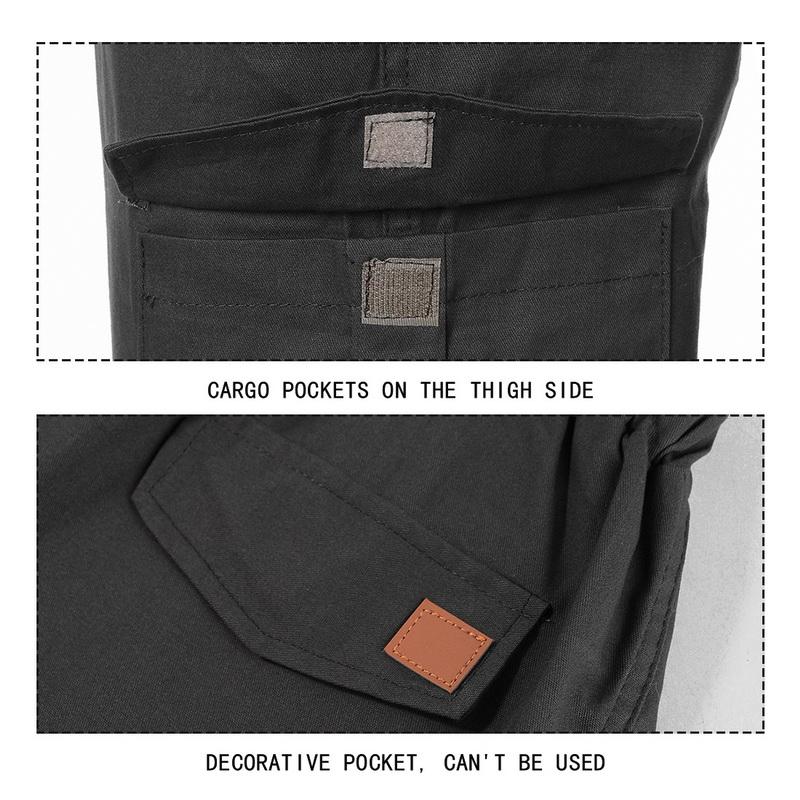 Autumn Men Pants Hip Hop Harem Joggers 2021 Male Trousers Mens Solid Multi-pocket Sweatpants M-4XL Men's