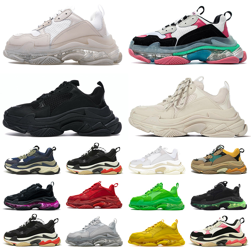 Triple S Crystal Clear Sole Bottom Fashion Paris 17FW Casual Dad Shoes Men's Women's Platform Sneakers Luxurys Designers Vintage Men Women Flat Trainers Outdoor, Item #18
Triple S Crystal Clear Sole Bottom Fashion Paris 17FW Casual Dad Shoes Men's Women's Platform Sneakers Luxurys Designers Vintage Men Women Flat Trainers Outdoor, Item #18