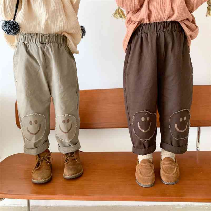 Autumn children casual knee patch cotton pants Boys and girls printing loose trousers 210708, Khaki
Autumn children casual knee patch cotton pants Boys and girls printing loose trousers 210708, Khaki