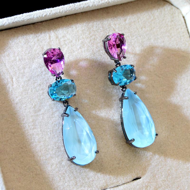 Dangle & Chandelier CINKILE Zirconia Shining Drop Earrings For Women Bridal Wedding Luxury Fashion Jewelry Packing By Box 3 Colors Choose
Dangle & Chandelier CINKILE Zirconia Shining Drop Earrings For Women Bridal Wedding Luxury Fashion Jewelry Packing By Box 3 Colors Choose