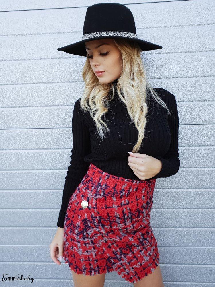 Women Plaid High Waist Bodycon Mini Skirt Pencil Wrap Clubwear Winter Red PlaidAll-matching Skirts, As pic
Women Plaid High Waist Bodycon Mini Skirt Pencil Wrap Clubwear Winter Red PlaidAll-matching Skirts, As pic