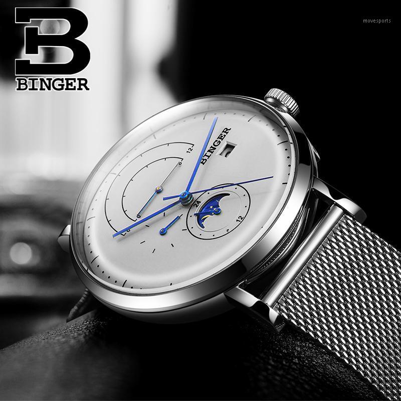 Personalized 2.5D Curved Glass Men Moon Phase Watches Mechanical Self-winding Milanese Watch Bracelet Calendar Wrist 3Bar Wristwatches, White
Personalized 2.5D Curved Glass Men Moon Phase Watches Mechanical Self-winding Milanese Watch Bracelet Calendar Wrist 3Bar Wristwatches, White