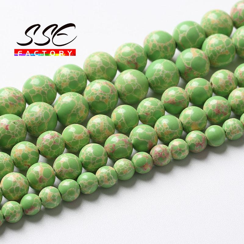 Other Natural Stone Green Sea Sediment Turquoises Beads Imperial Jaspers Round Loose For Jewelry Making Diy Bracelet 6 8 10 12MM
Other Natural Stone Green Sea Sediment Turquoises Beads Imperial Jaspers Round Loose For Jewelry Making Diy Bracelet 6 8 10 12MM