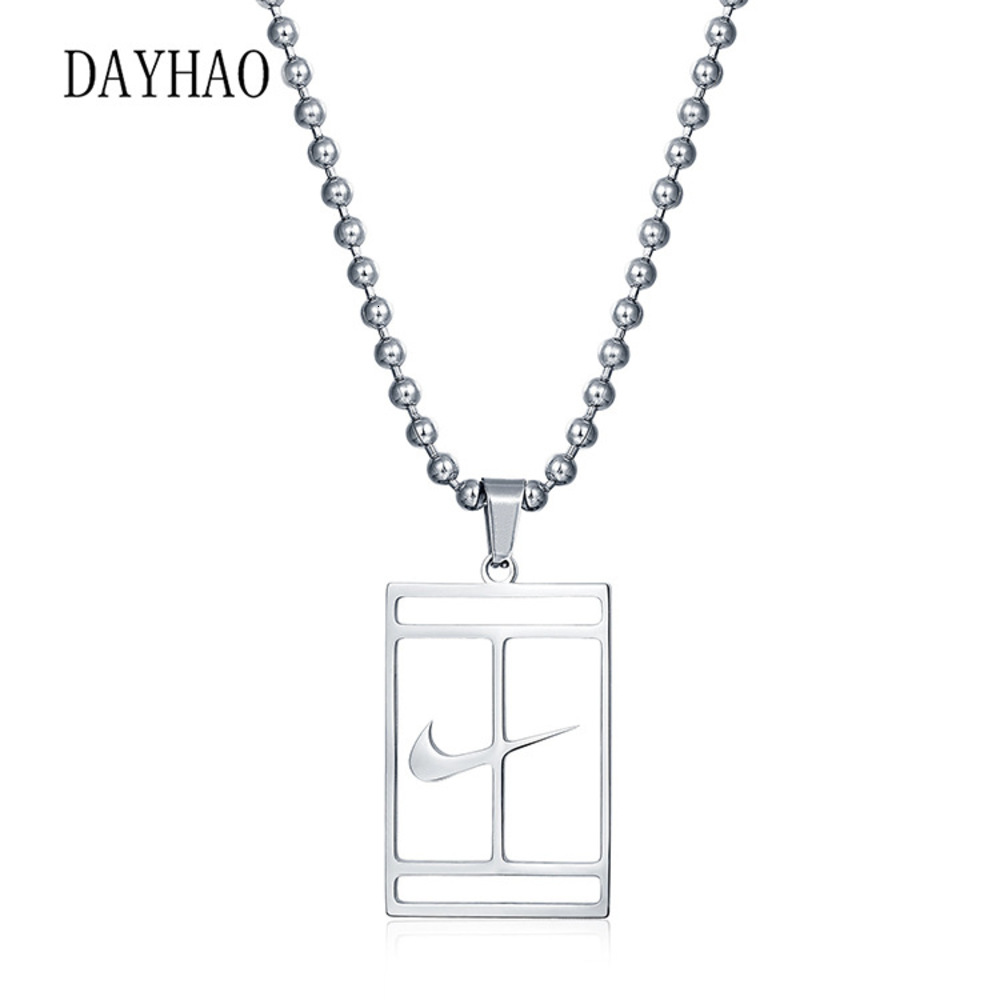 Link Dayhao titanium steel necklace men's and women's fashion cool hip hop square hook personality Tag Chain, Silver
Link Dayhao titanium steel necklace men's and women's fashion cool hip hop square hook personality Tag Chain, Silver