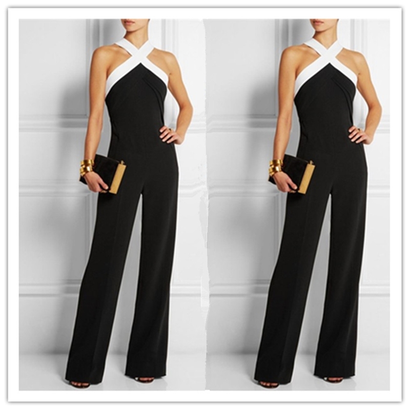 Women Jumpsuit Sexy Off Shoulder Rompers s Red Black Blue Plus Size Vintage s Fashion 210513