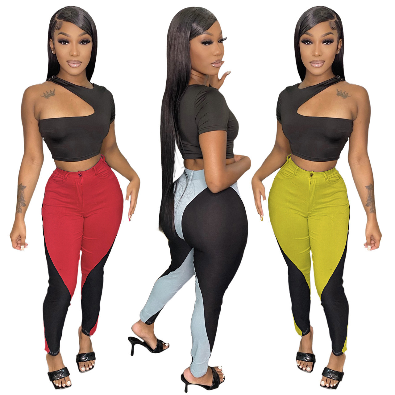 Women Tracksuits Sexy Jumpsuits Elegant Romper Black One Shoulder Plus Size Pants Bodysuit Nightclub Clothing, B1-b3;mix or give a list
Women Tracksuits Sexy Jumpsuits Elegant Romper Black One Shoulder Plus Size Pants Bodysuit Nightclub Clothing, B1-b3;mix or give a list