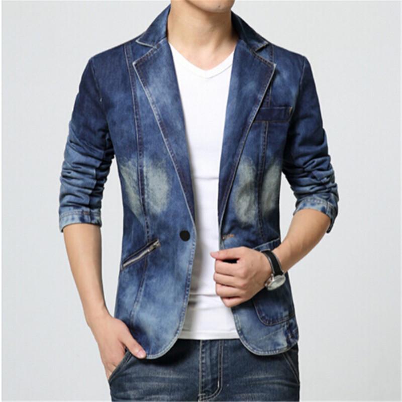 Men's Suits & Blazers 2021 Autumn Men Suit Blazer Trend Jeans Casual Slim Fit Coats Denim Jacket Terno Masculino
Men's Suits & Blazers 2021 Autumn Men Suit Blazer Trend Jeans Casual Slim Fit Coats Denim Jacket Terno Masculino