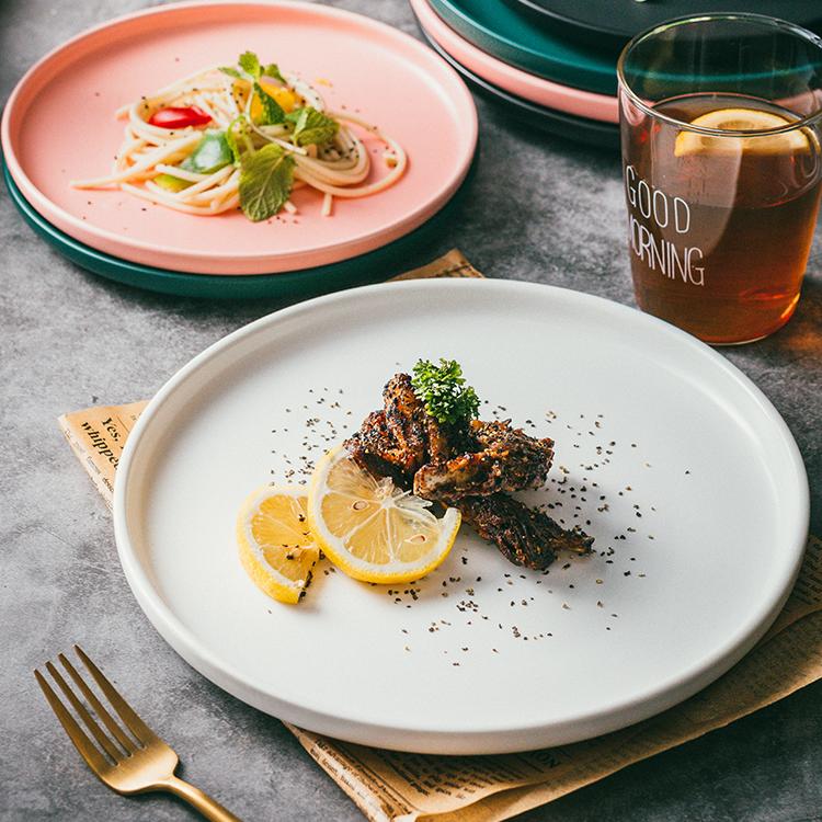 Dishes & Plates Creative Dinner Steak Nordic Porcelain Western Flat Plate Solid Color Platos De Cena Kitchen Supplies DI50CP
Dishes & Plates Creative Dinner Steak Nordic Porcelain Western Flat Plate Solid Color Platos De Cena Kitchen Supplies DI50CP