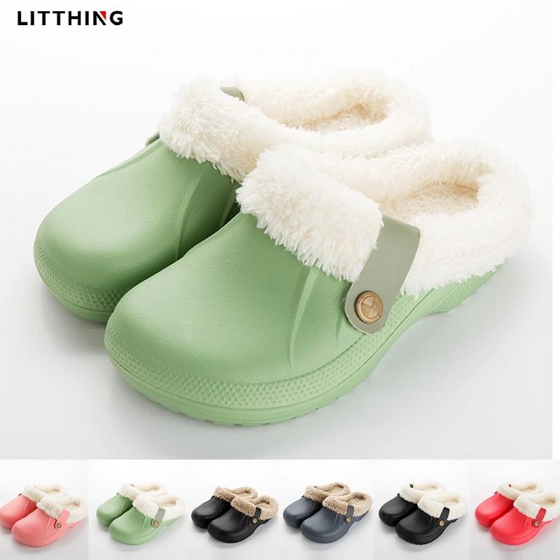 Litthing Winter Men Slippers Plush Waterproof EVA Warm Fur Lovers Home Slipper Indoor Floor Shoes, Black
Litthing Winter Men Slippers Plush Waterproof EVA Warm Fur Lovers Home Slipper Indoor Floor Shoes, Black