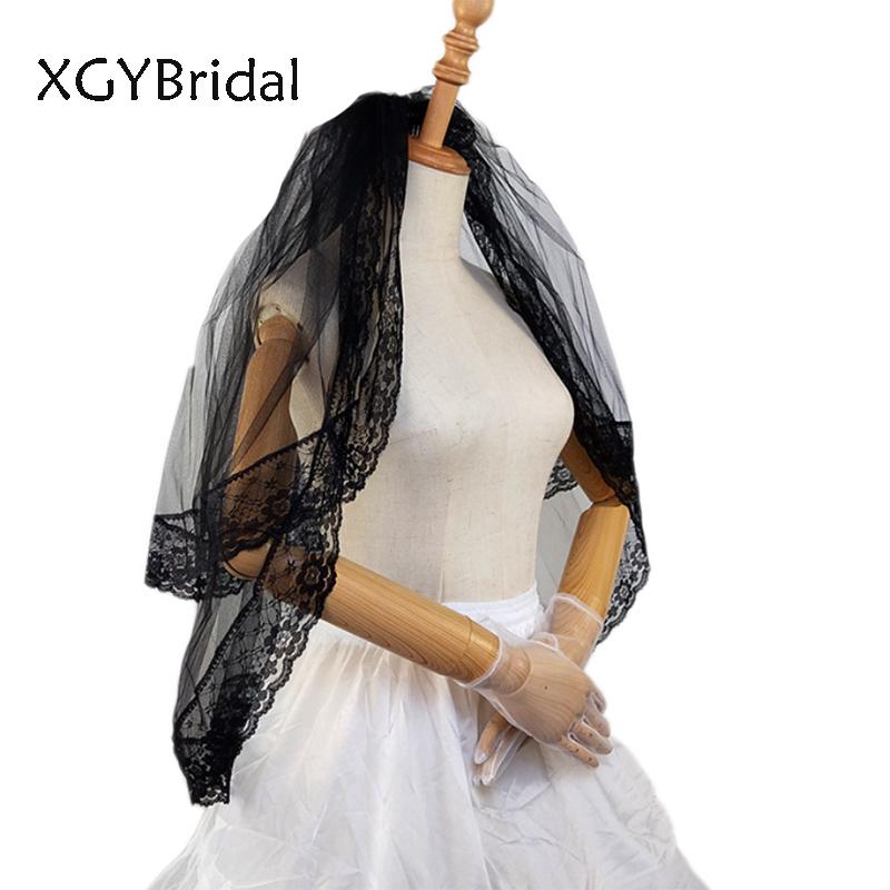 Bridal Veils Arrival Veil Short Lace Edge Two Layer With Free Comb Sexy Black Wedding Accessories
Bridal Veils Arrival Veil Short Lace Edge Two Layer With Free Comb Sexy Black Wedding Accessories