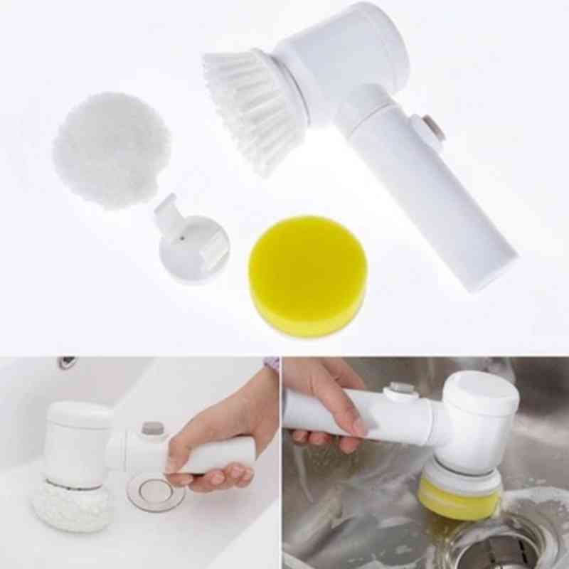 Double Use Kitchen Cleaning Brush Scrubber Dish Bowl Washing Sponge Automatic Liquid Dispenser Kitchen Pot Cleaner Tools