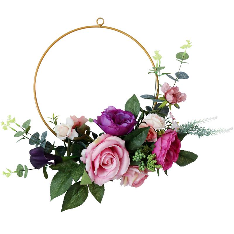 Decorative Flowers & Wreaths Nordic Metal Wrought Iron Garland Wedding Home Simulation Wreath Wall Hanging Ins Round Aerial Pendant Decorati, Wt040
Decorative Flowers & Wreaths Nordic Metal Wrought Iron Garland Wedding Home Simulation Wreath Wall Hanging Ins Round Aerial Pendant Decorati, Wt040